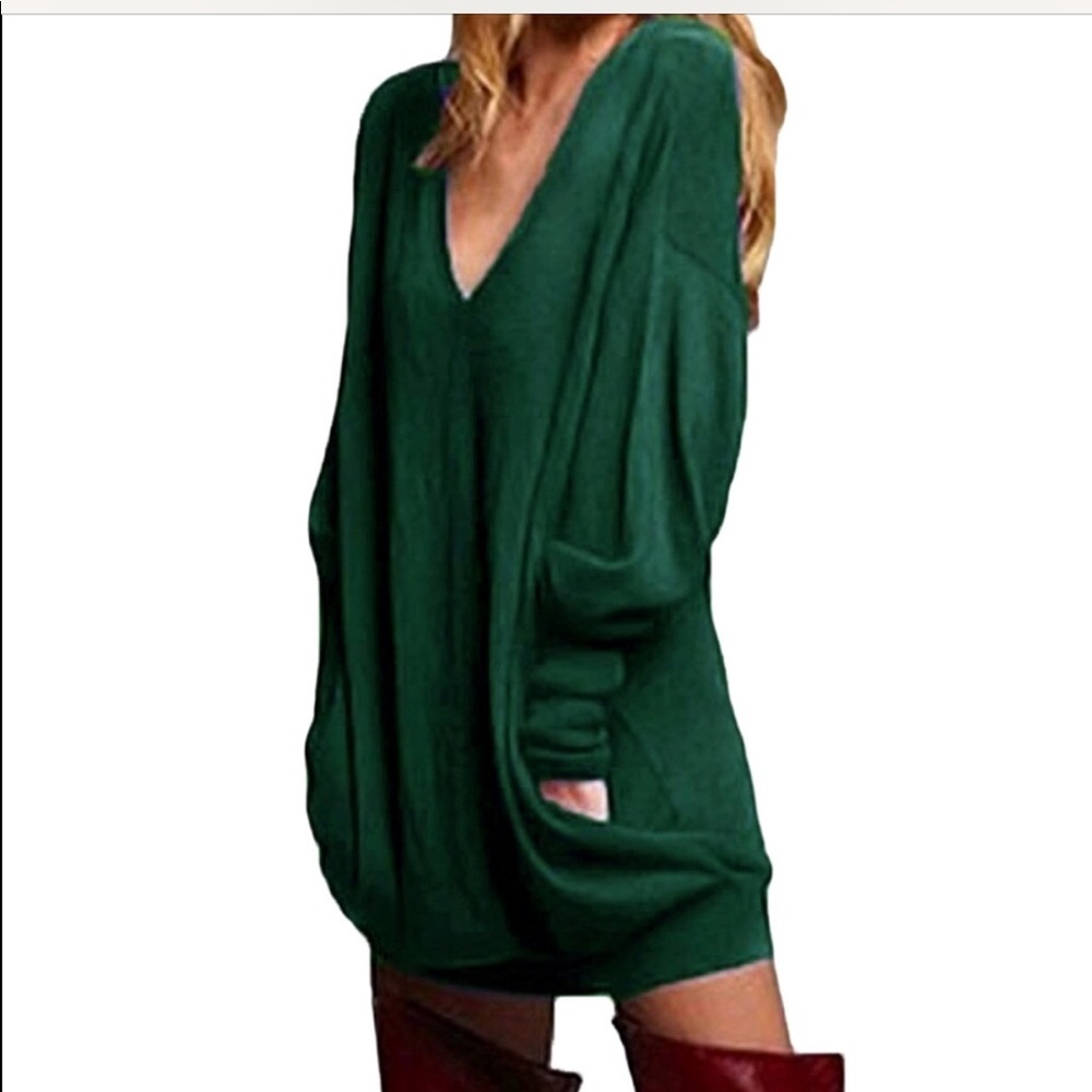Beautiful women long sleeve mini dress - Picture 5 of 8